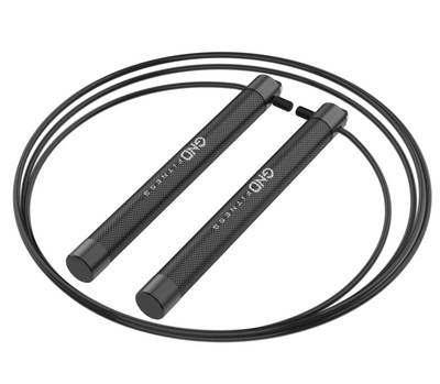 GND RF Alloy Speed Skipping Rope // Double Ball Bearing // Black - RF Skipping Rope- GND Fitness