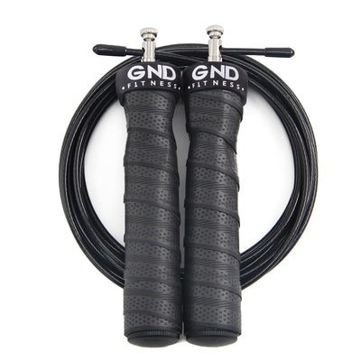 GND SR Speed Skipping Rope // Single Ball Bearing // Jet Black - SR Skipping Rope- GND Fitness