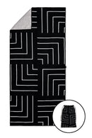 SwiftDry Antibacterial Microfibre Gym Towel + Carry Pouch (Matrix)-1