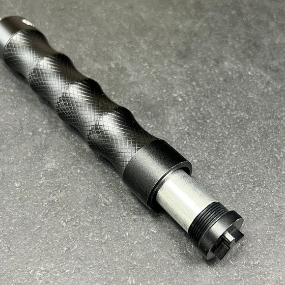 weight rod going into a 