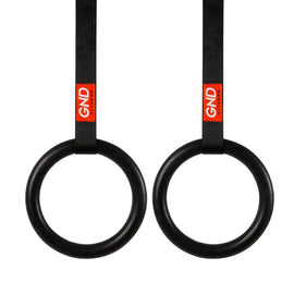 GND ABS Gymnastic Rings W/ Nylon Bracing Straps - Gym Rings- GND Fitness