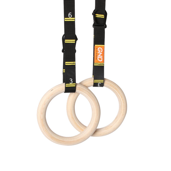 GND Gym Rings w/ Carabiner Straps - Gym Rings- GND Fitness