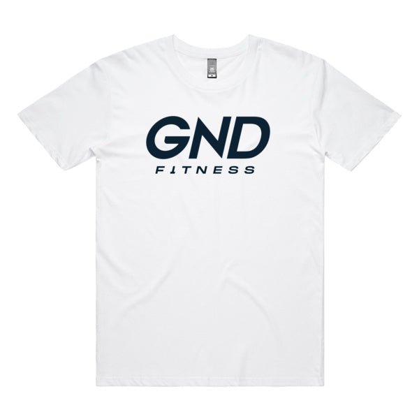 GND Mens Rep Tee // White - Apparel- GND Fitness