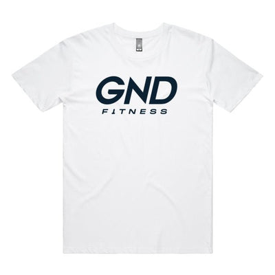 GND Mens Rep Tee // White - Apparel- GND Fitness
