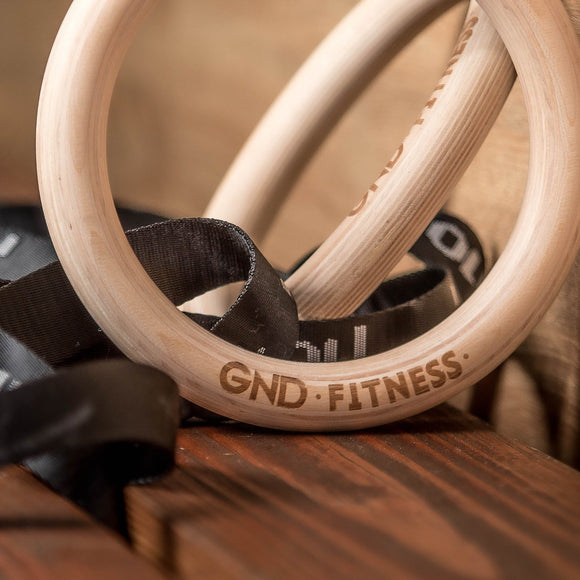 GND Replacement Wooden Gym Rings - Gym Rings- GND Fitness