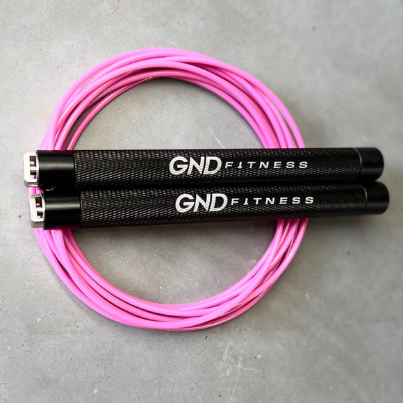 GND RF Alloy Speed Skipping Rope // Double Ball Bearing // Pink Punch - RF Skipping Rope- GND Fitness