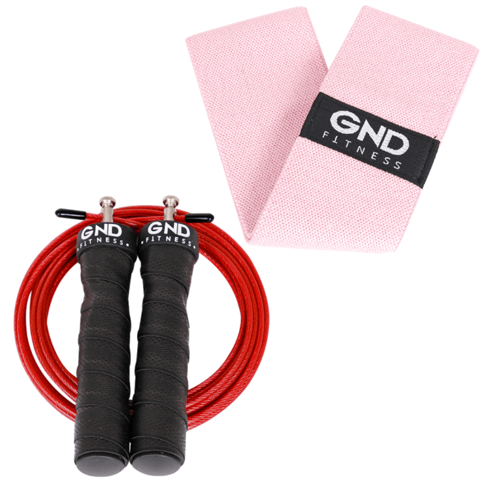 GND Skipping Rope & Fabric Booty Band // Pack - Skipping Rope & Hip Band- GND Fitness