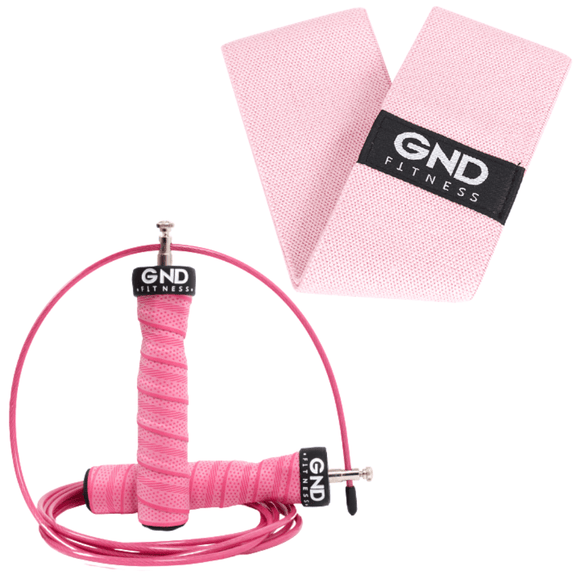 GND Skipping Rope & Fabric Booty Band // Pack - Skipping Rope & Hip Band- GND Fitness