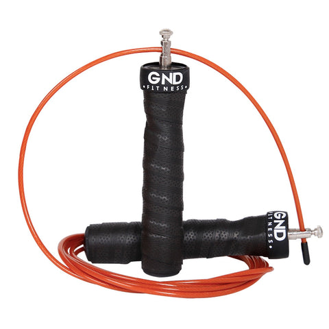GND SR Speed Skipping Rope // Single Ball Bearing // Electric Orange - SR Skipping Rope- GND Fitness