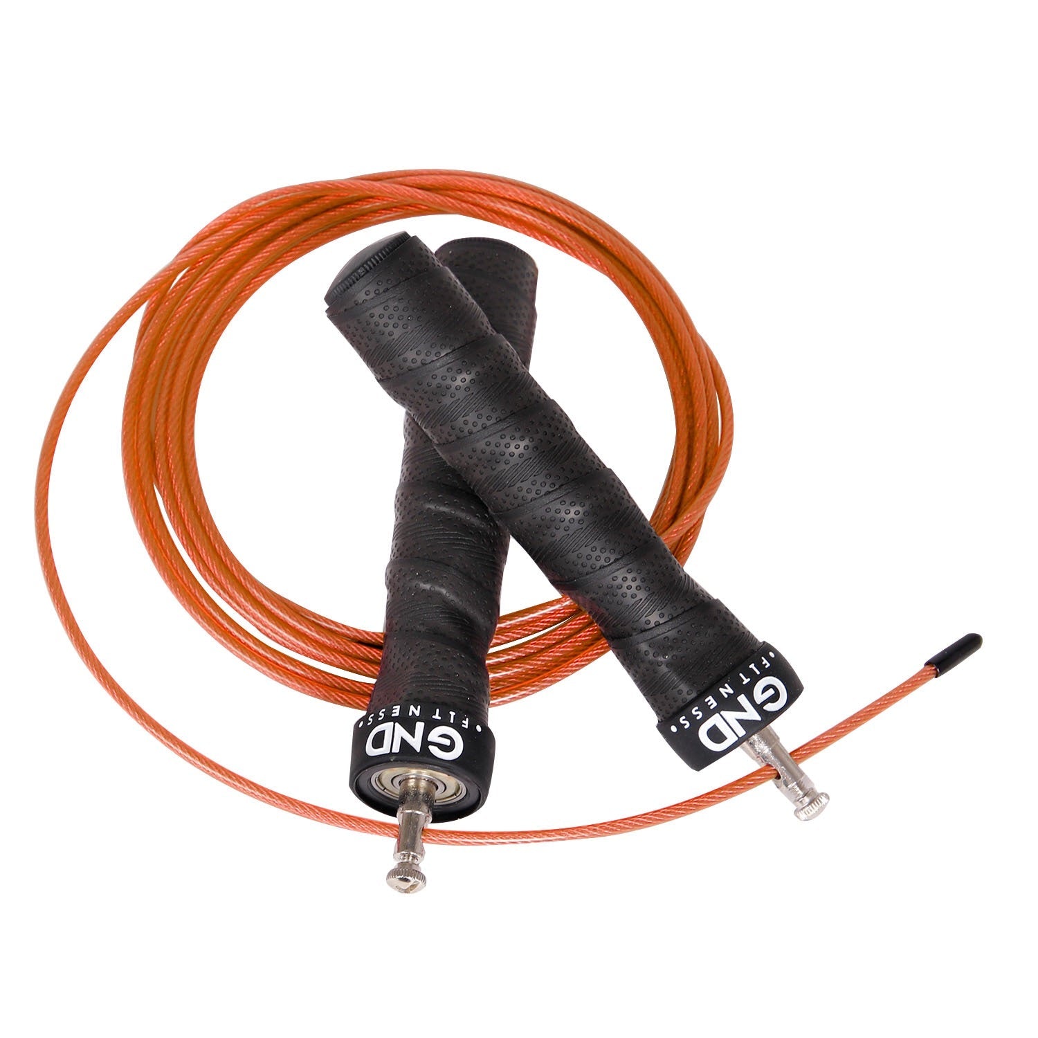 GND SR Speed Skipping Rope // Single Ball Bearing // Electric Orange - SR Skipping Rope- GND Fitness