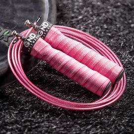 GND SR Speed Skipping Rope // Single Ball Bearing // Pretty Pink - SR Skipping Rope- GND Fitness