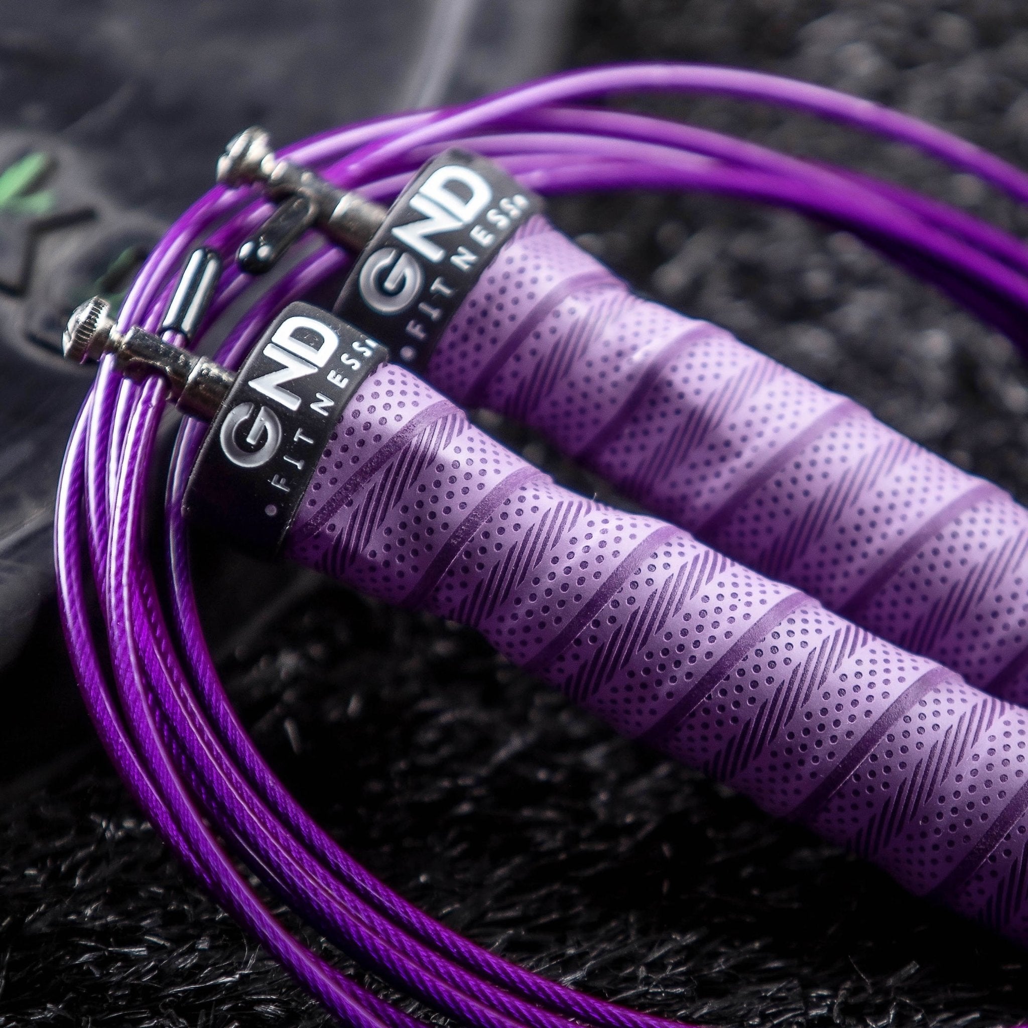 GND SR Speed Skipping Rope // Single Ball Bearing // Purple - SR Skipping Rope- GND Fitness
