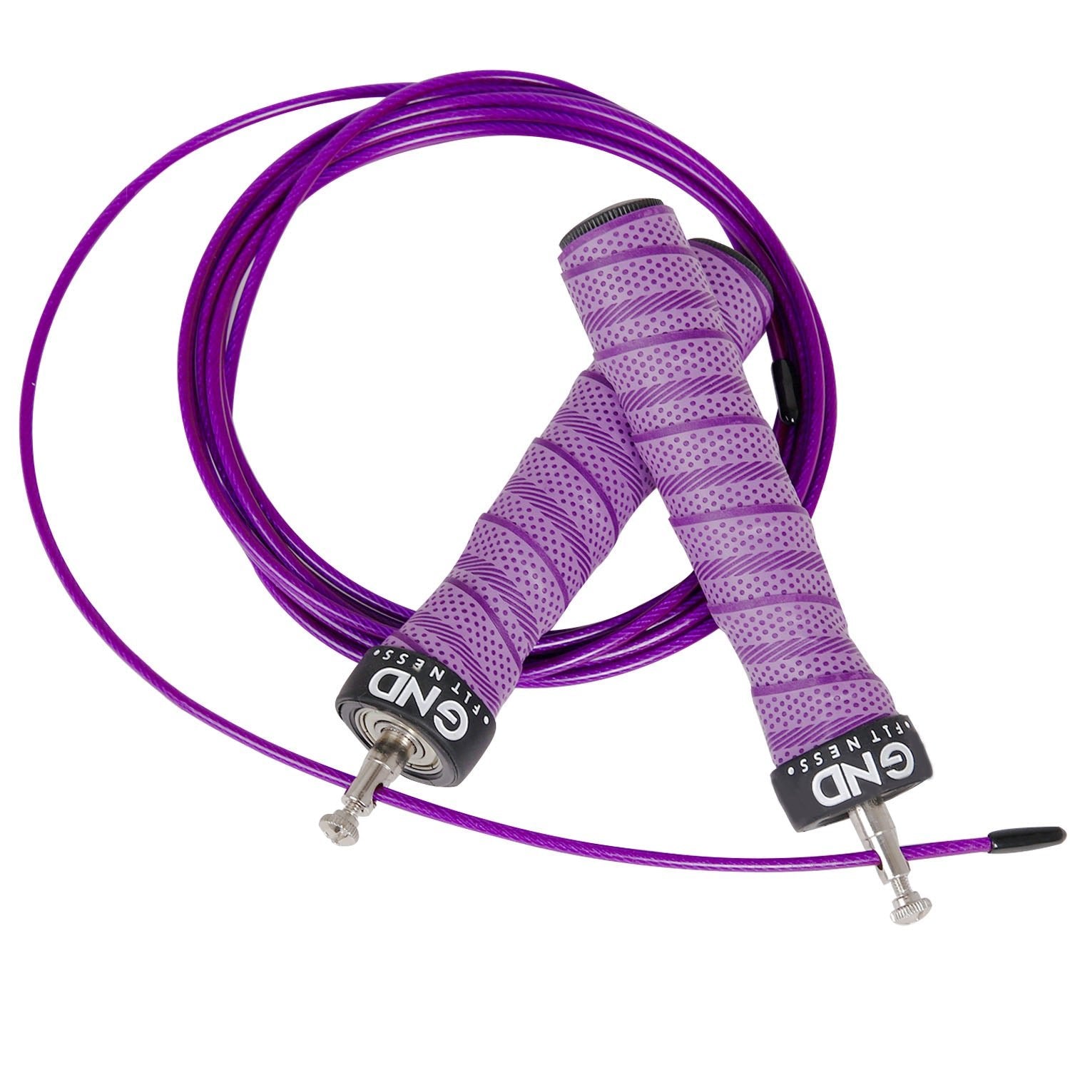 GND SR Speed Skipping Rope // Single Ball Bearing // Purple - SR Skipping Rope- GND Fitness
