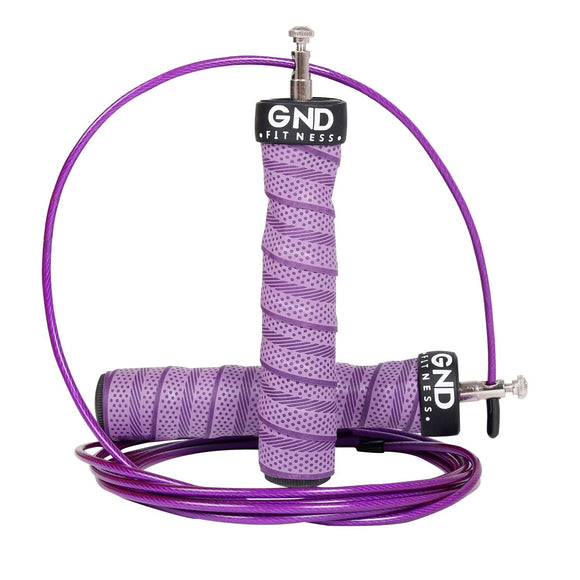 GND SR Speed Skipping Rope // Single Ball Bearing // Purple - SR Skipping Rope- GND Fitness