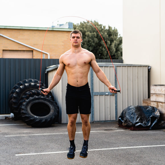 GND SR Speed Skipping Rope // Single Ball Bearing // Red Rocket - SR Skipping Rope- GND Fitness