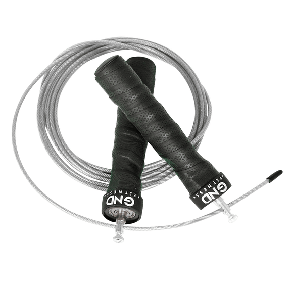 GND SR Speed Skipping Rope // Single Ball Bearing // Silver - SR Skipping Rope- GND Fitness