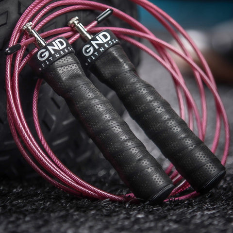 GND SR Speed Skipping Rope // Single Ball Bearing // Tough Pink - SR Skipping Rope- GND Fitness