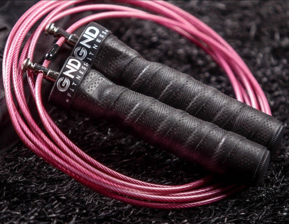 GND SR Speed Skipping Rope // Single Ball Bearing // Tough Pink - SR Skipping Rope- GND Fitness