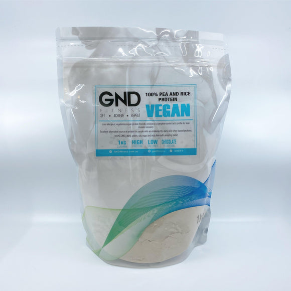 GND Vegan Pea/Rice Protein 1kg // Chocolate - Protein- GND Fitness