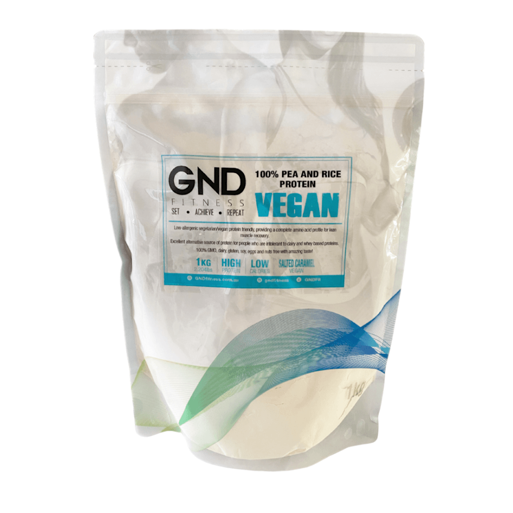 GND Vegan Pea/Rice Protein 1kg // Salted Caramel - Protein- GND Fitness