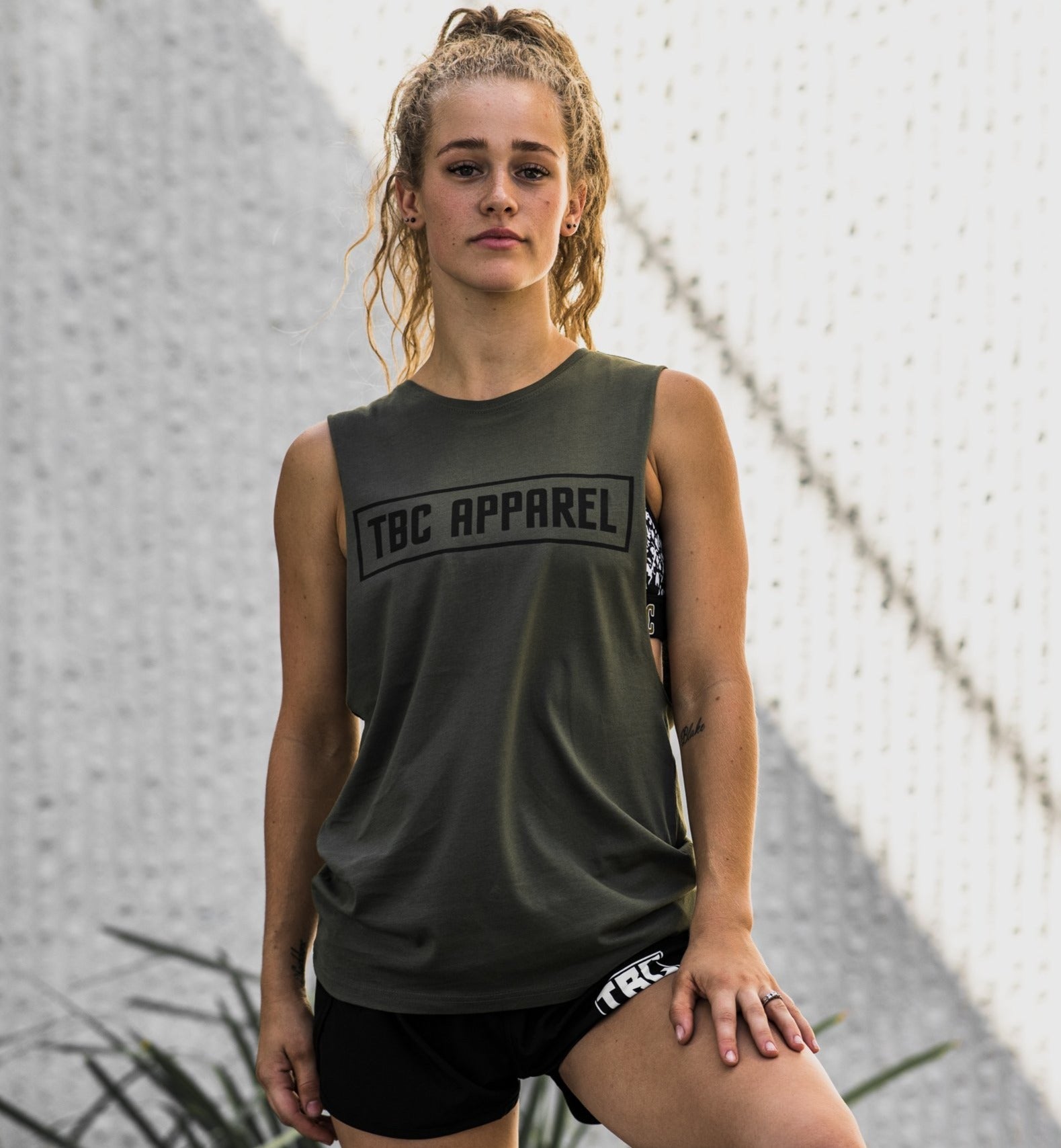 TBC Unisex Muscle Tank // Army Green - Apparel- GND Fitness