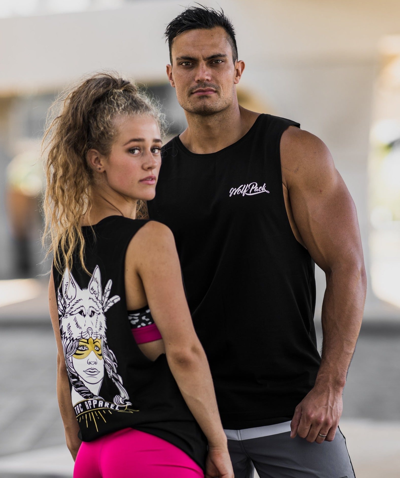 TBC Unisex Muscle Tank // Black Wolf Pack - Apparel- GND Fitness